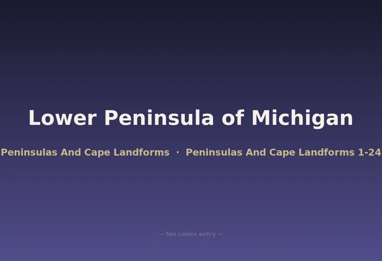 Lower Peninsula of Michigan